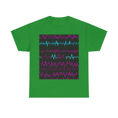 boostlete-boost-mode-pattern-ekg-modern-0111 — Unisex Heavy Cotton Tee (Gildan 5000)