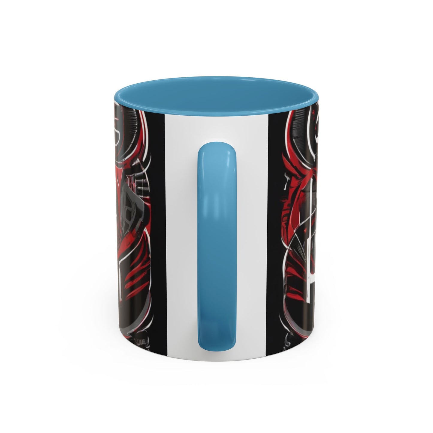 boostlete-boost-mode-type-win-the-day-outline-over-solid-monoline-0477 — Accent Mug 11/15oz