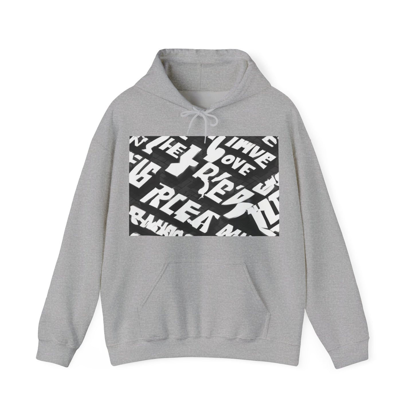 boostlete-pr-season-type-breathe-move-repeat-split-isometric-0017 — Unisex Heavy Blend Hooded Sweatshirt (Gildan)