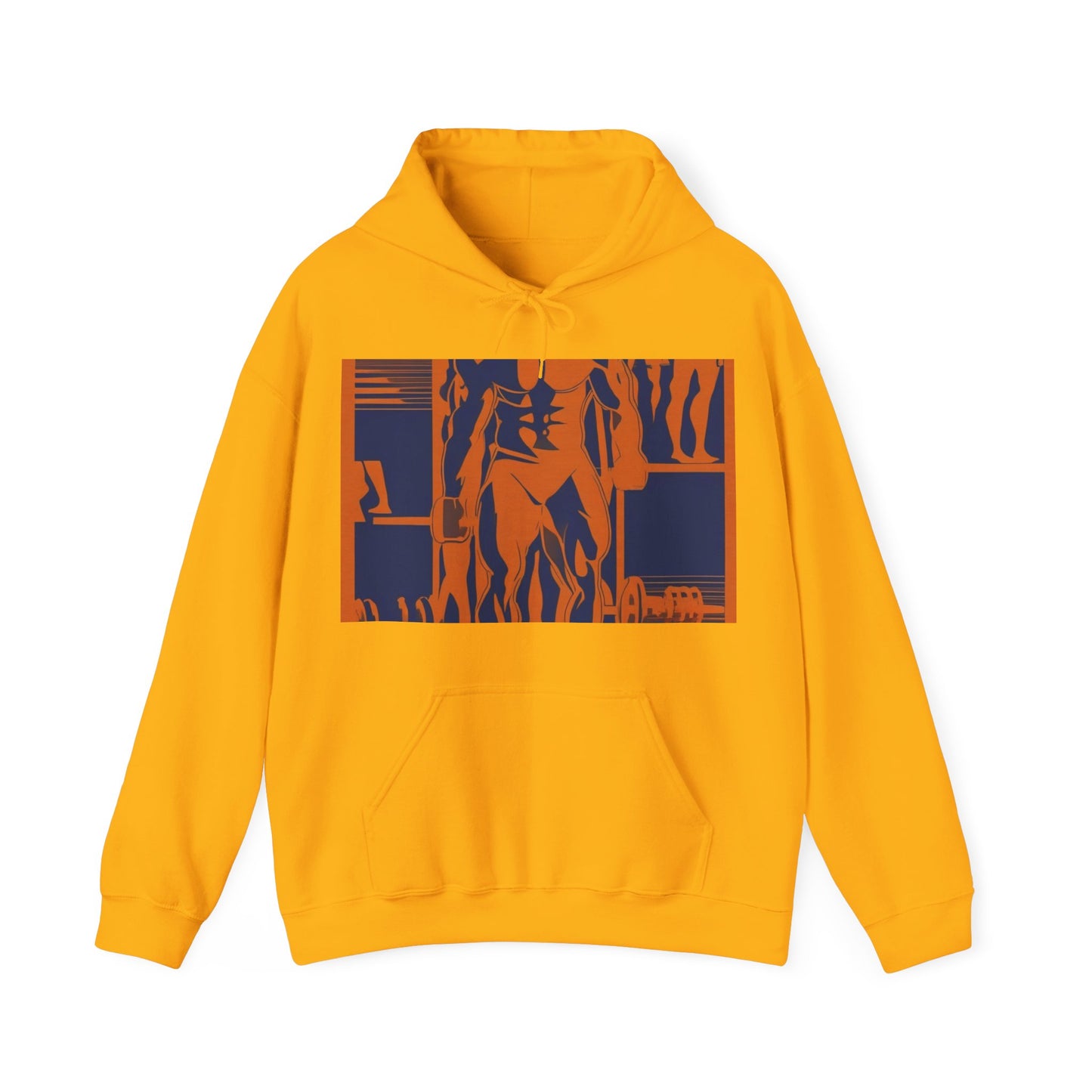 boostlete-rise-grind-scene-deadlift-3d-paper-0812 — Unisex Heavy Blend Hoodie (G18500)