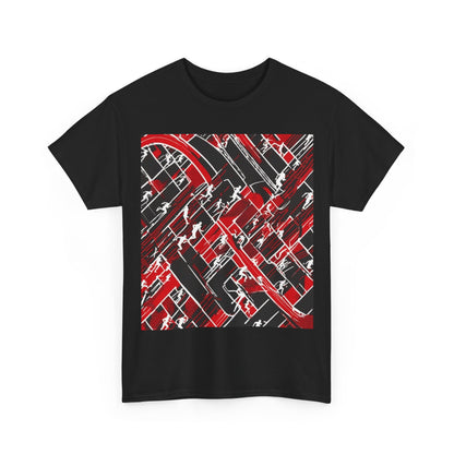 boostlete-pr-season-scene-marathoner-outline-modern-0124 — Unisex Heavy Cotton Tee (Gildan 5000)