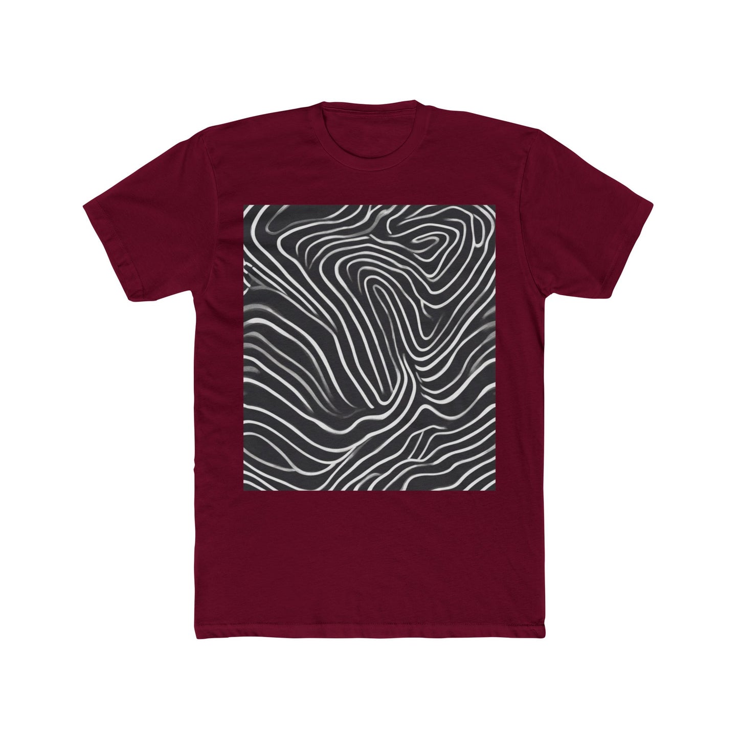 boostlete-recovery-progress-pattern-topographic-bold-0295 — Unisex Cotton Crew Tee (NL 3600)