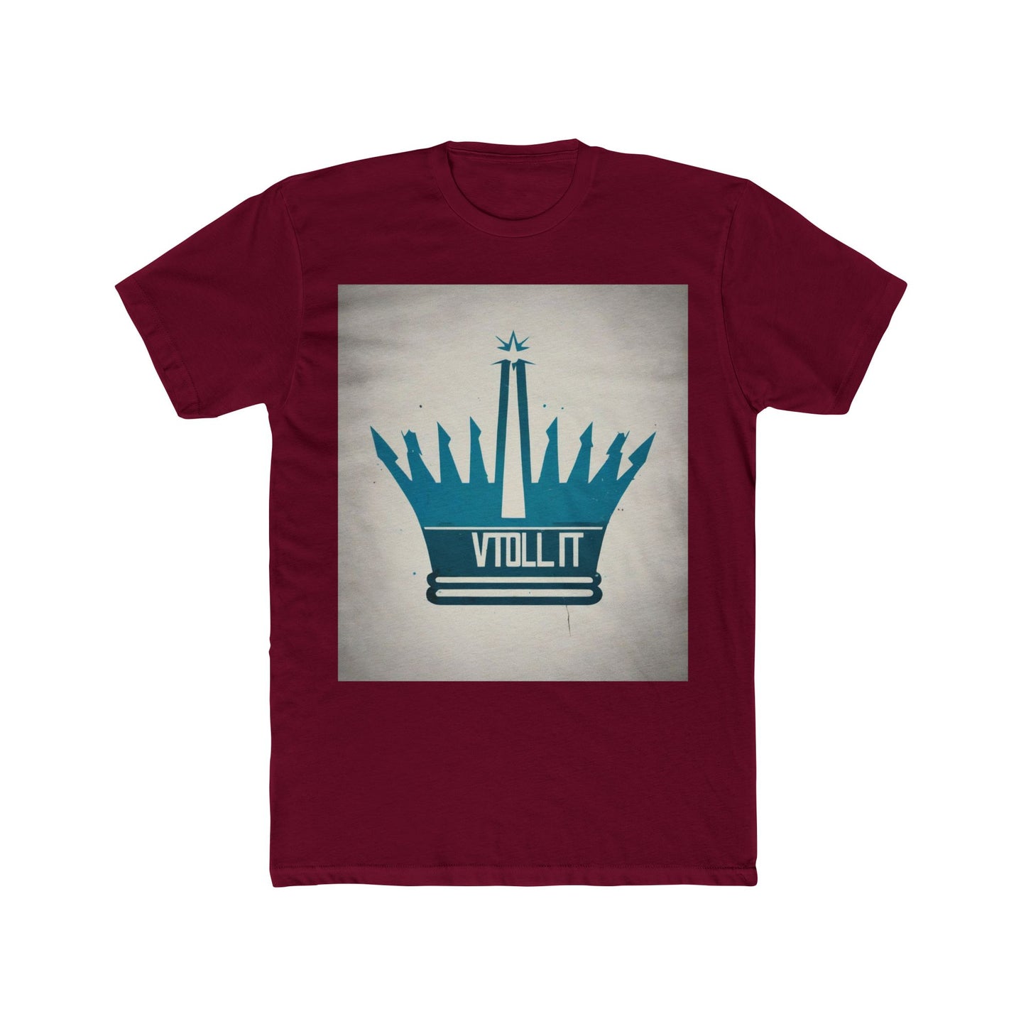 boostlete-am-crew-icon-crown-matte-industrial-0058 — Unisex Cotton Crew Tee (NL 3600)