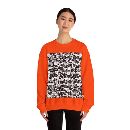 boostlete-rise-grind-pattern-dotted-line-art-0483 — Unisex Heavy Blend Crewneck (G18000)