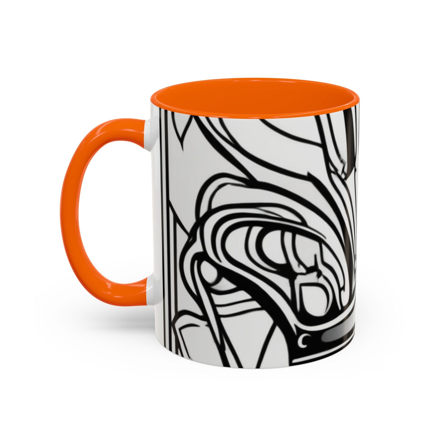boostlete-boost-mode-icon-crown-offset-line-art-0190 — Accent Mug 11oz/15oz