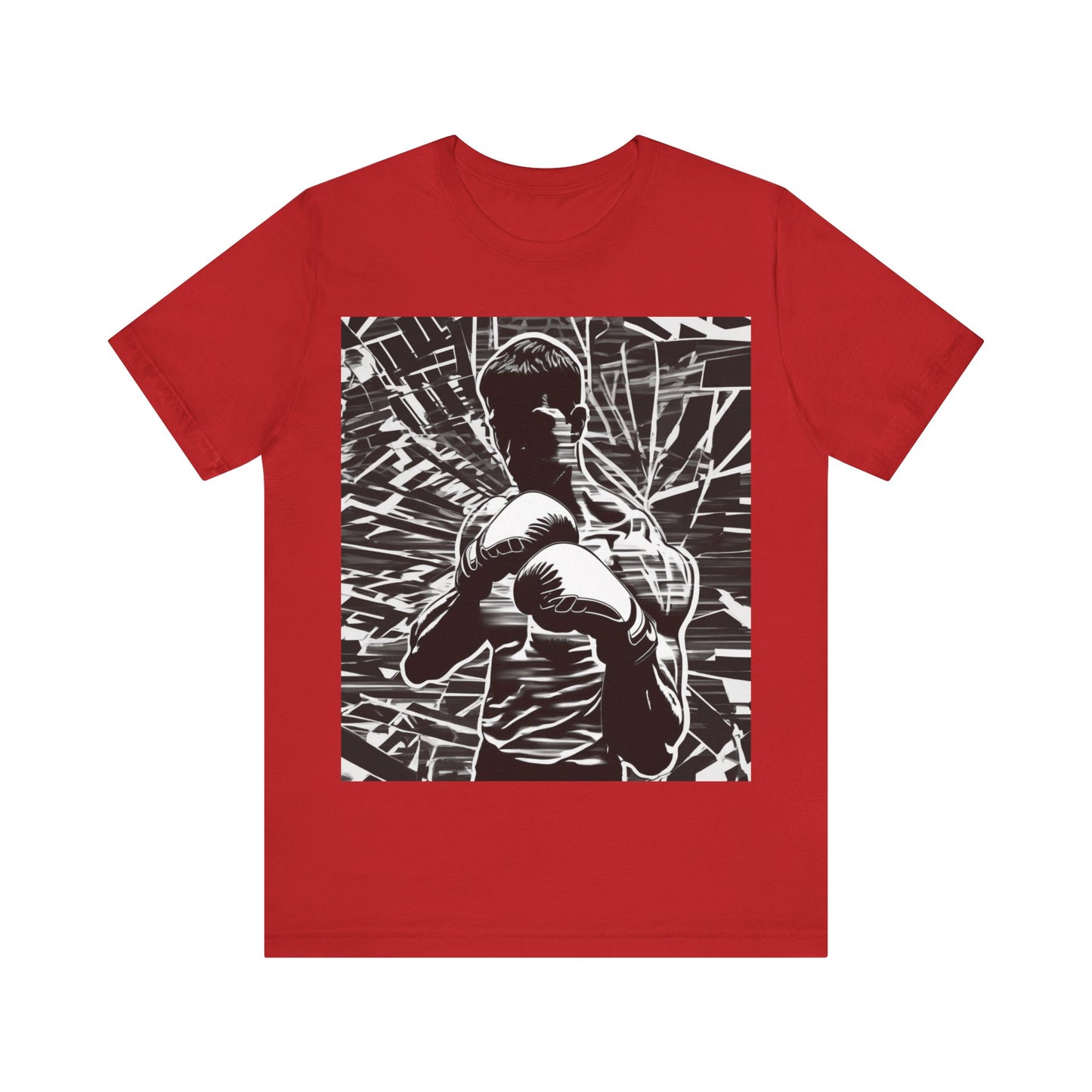 boostlete-boost-mode-scene-boxer-glitch-paper-0084 — Unisex Jersey Short Sleeve (B+C 3001)