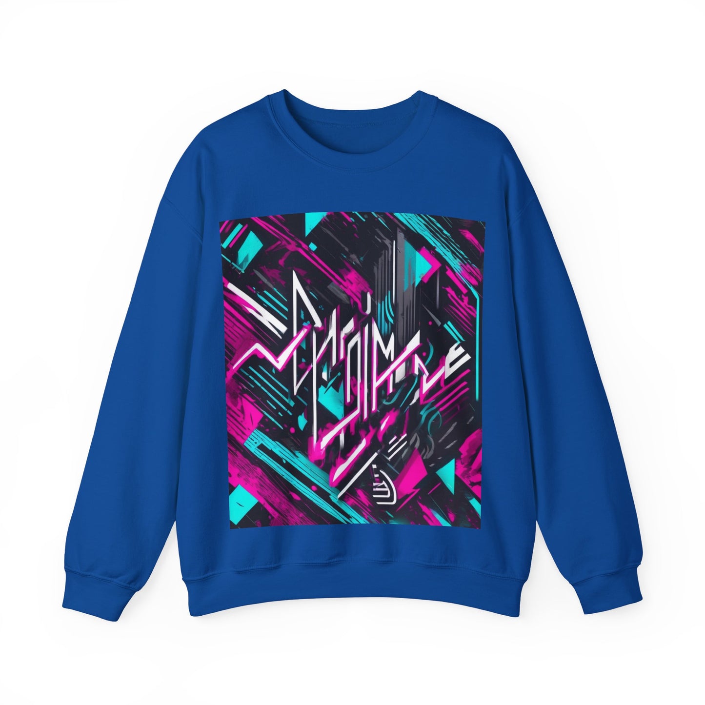 boostlete-recovery-progress-type-momentum-over-mood-diagonal-vector-0213 — Unisex Heavy Blend Crewneck Sweatshirt (Gildan)