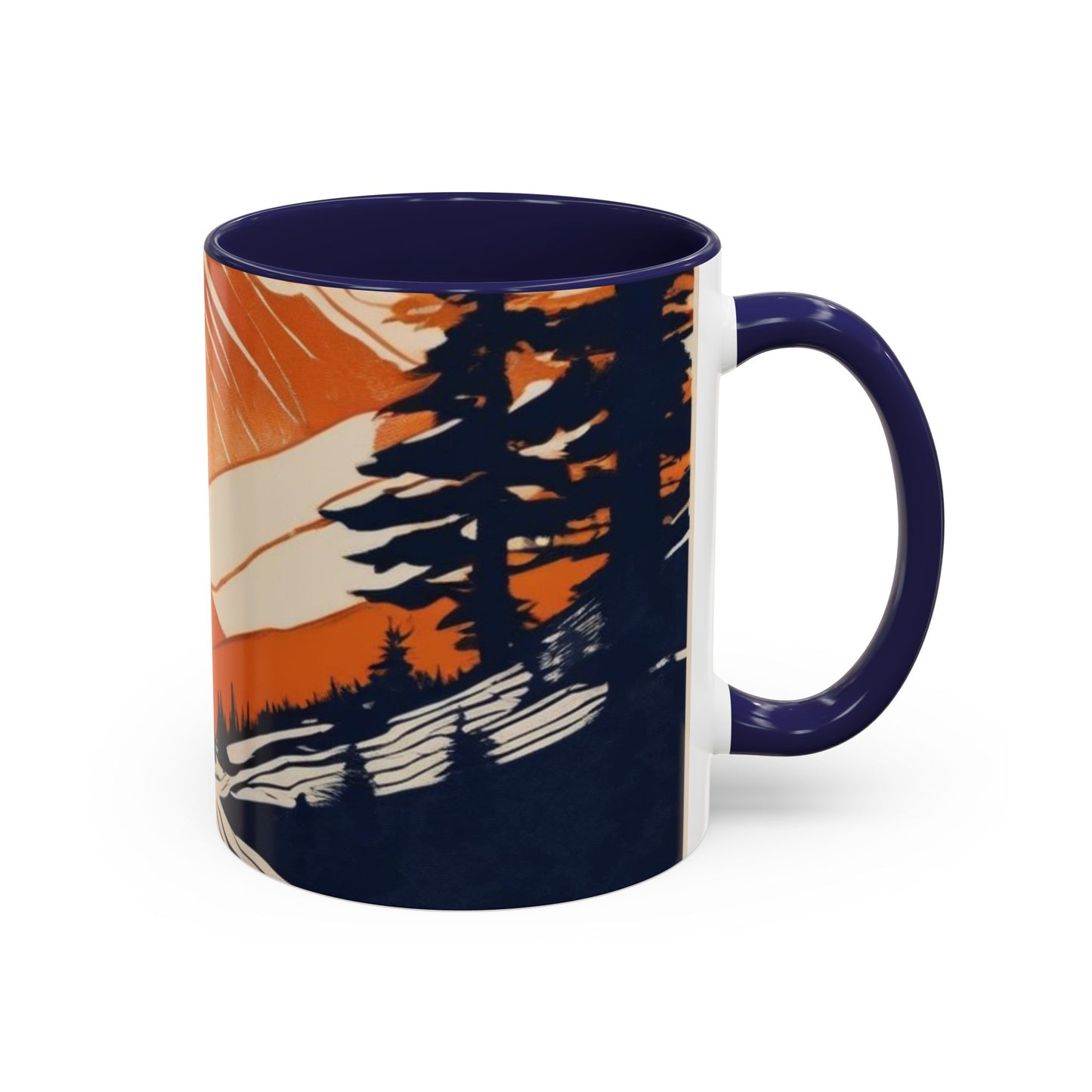 boostlete-iron-intent-scene-trail-glitch-badge-0100 — Accent Mug 11oz/15oz