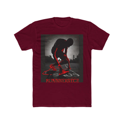 boostlete-mile-by-mile-scene-runner-grainy-bold-0168 — Unisex Cotton Crew Tee (NL 3600)