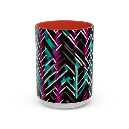 boostlete-recovery-progress-pattern-chevron-retro-0243 — Accent Mug 11/15oz