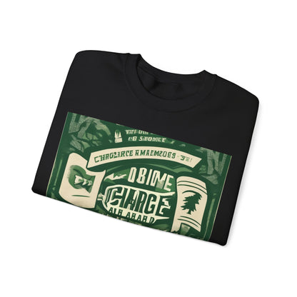 boostlete-am-crew-type-charge-ahead-banner-paper-0965 — Unisex Heavy Blend Crewneck (G18000)