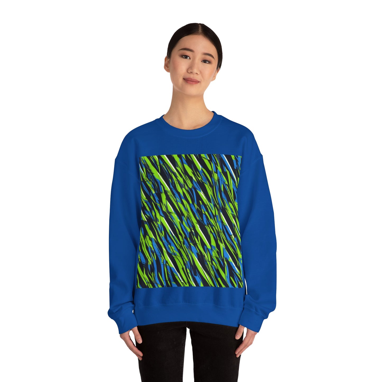 boostlete-iron-intent-pattern-sprint-vector-0219 — Unisex Heavy Blend Crewneck Sweatshirt (Gildan)