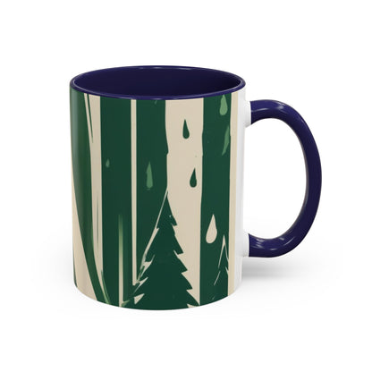 boostlete-quiet-power-icon-water-glitch-retro-0186 — Accent Mug 11/15oz