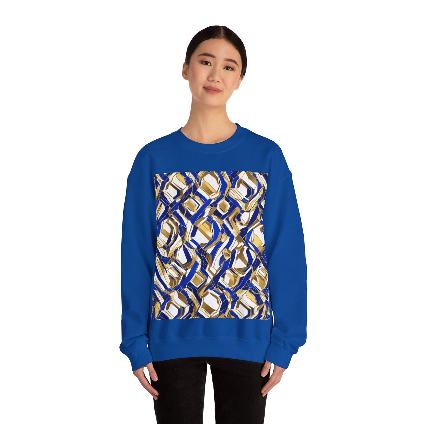 boostlete-boost-mode-pattern-hex-athletic-0611 — Unisex Heavy Blend Crewneck (G18000)