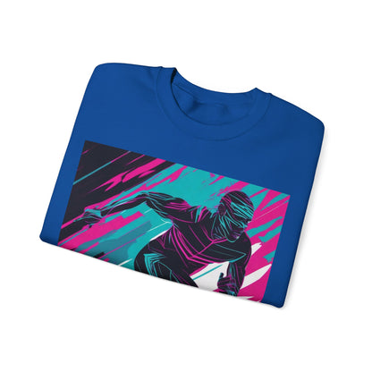 boostlete-mile-by-mile-scene-sprinter-motion-modern-0828 — Unisex Heavy Blend Crewneck (G18000)