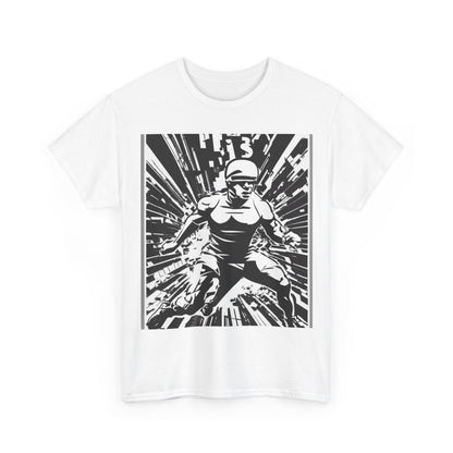 boostlete-field-day-scene-sprinter-halftone-bold-0148 — Unisex Heavy Cotton Tee (Gildan 5000)