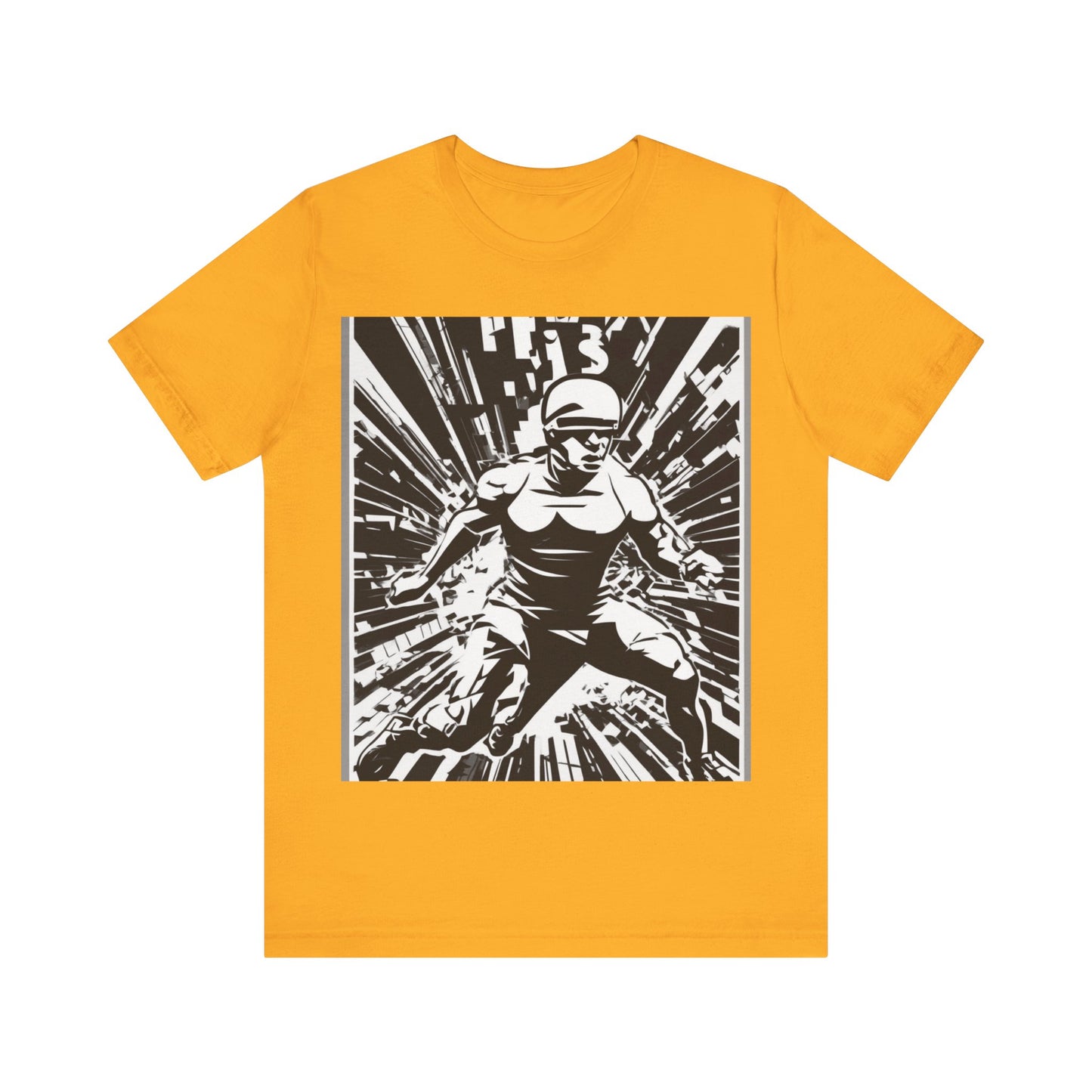 boostlete-field-day-scene-sprinter-halftone-bold-0148 — Unisex Jersey Short Sleeve (B+C 3001)