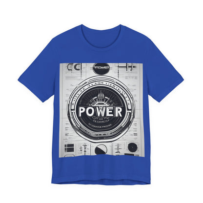 boostlete-boost-mode-type-power-in-quiet-badge-blueprint-0245 — Unisex Jersey Short Sleeve (B+C 3001)