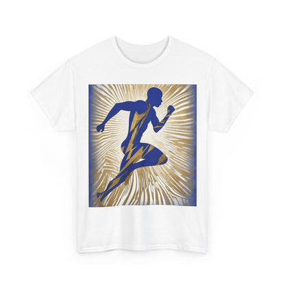 boostlete-field-day-scene-sprinter-motion-paper-0496 — Unisex Heavy Cotton Tee (Gildan 5000)