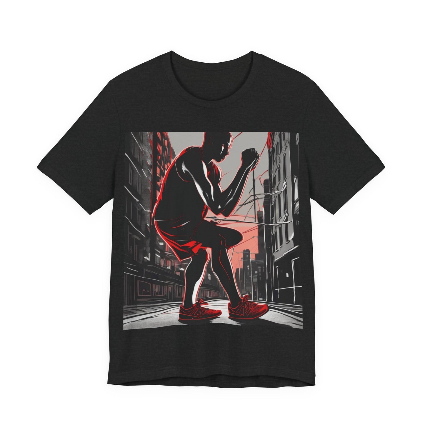 boostlete-am-crew-scene-runner-high-retro-0268 — Unisex Jersey Short Sleeve (B+C 3001)