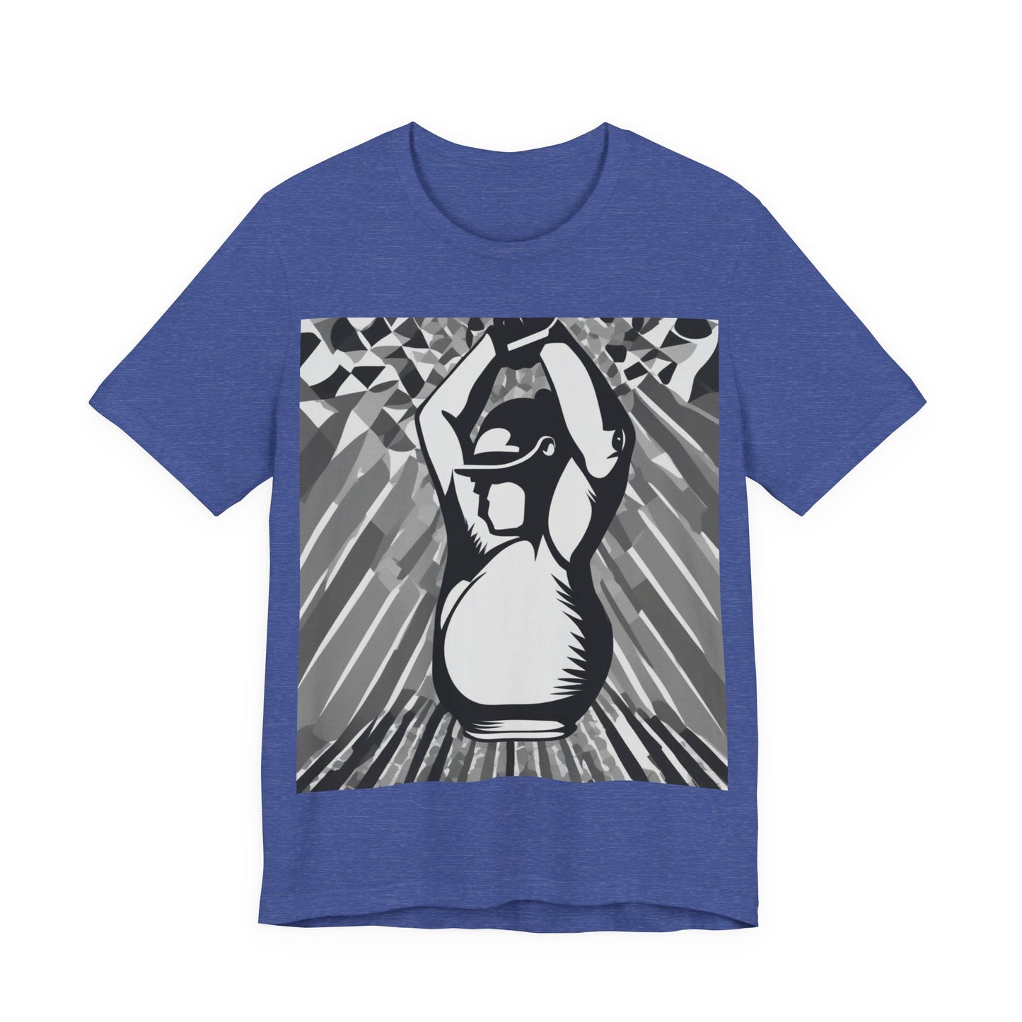 boostlete-iron-intent-scene-kettlebell-grainy-modern-0276 — Unisex Jersey Short Sleeve (B+C 3001)