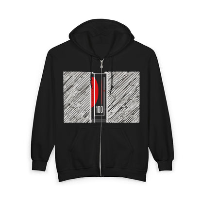 boostlete-rise-grind-icon-battery-motion-badge-0266 — Unisex Heavy Blend Full-Zip Hooded Sweatshirt