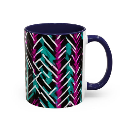 boostlete-recovery-progress-pattern-chevron-retro-0243 — Accent Mug 11/15oz
