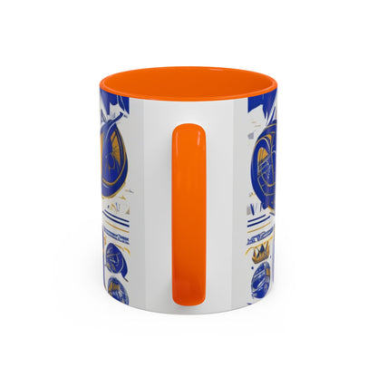 boostlete-am-crew-type-own-the-morning-outline-over-solid-vector-0429 — Accent Mug 11/15oz