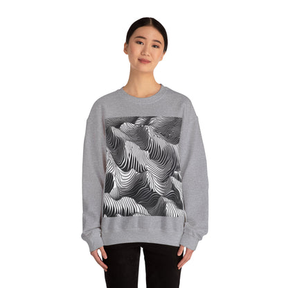 boostlete-field-day-pattern-topographic-isometric-0211 — Unisex Heavy Blend Crewneck Sweatshirt (Gildan)