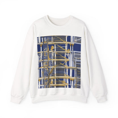 boostlete-rise-grind-icon-ladder-high-engraved-0238 — Unisex Heavy Blend Crewneck Sweatshirt (Gildan)