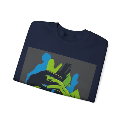 boostlete-mile-by-mile-scene-athlete-offset-modern-0824 — Unisex Heavy Blend Crewneck (G18000)