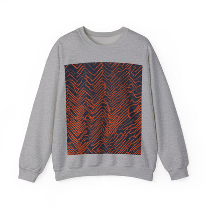 boostlete-field-day-pattern-ekg-modern-0087 — Unisex Heavy Blend Crewneck Sweatshirt (Gildan)