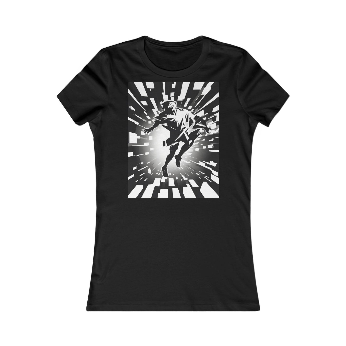 boostlete-am-crew-scene-sprinter-high-modern-0312 — Women's Favorite Tee (B+C 6004)