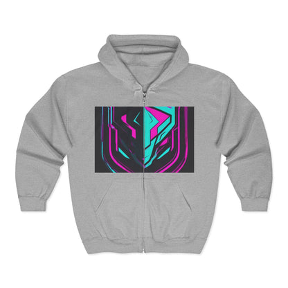 boostlete-pr-season-icon-shield-speed-industrial-0270 — Unisex Heavy Blend Full-Zip Hooded Sweatshirt