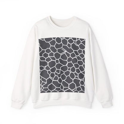 boostlete-iron-intent-pattern-hex-blueprint-0063 — Unisex Heavy Blend Crewneck Sweatshirt (Gildan)