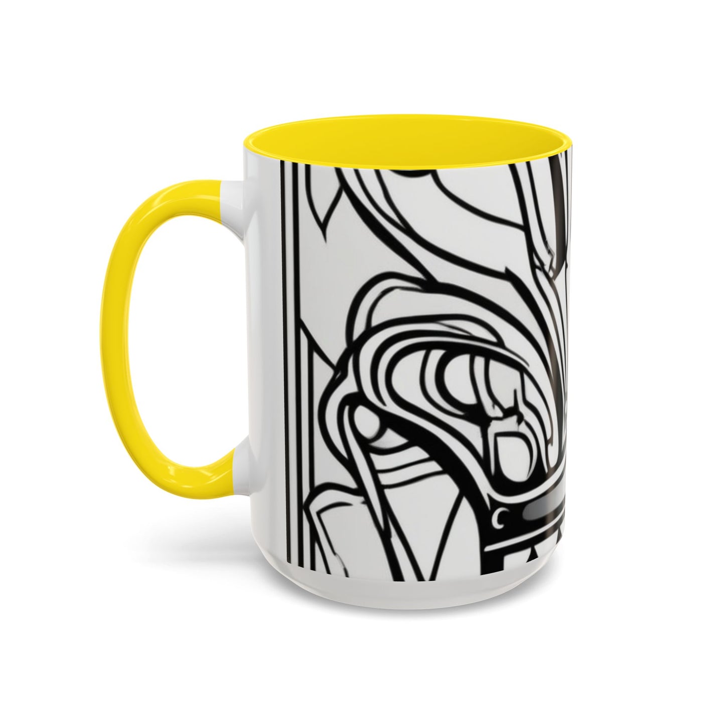 boostlete-boost-mode-icon-crown-offset-line-art-0190 — Accent Mug 11oz/15oz