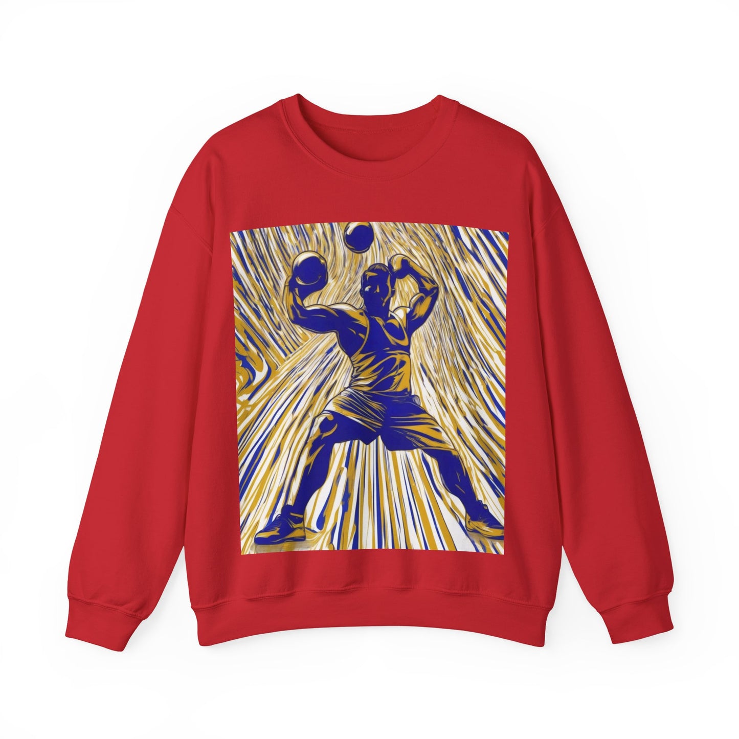 boostlete-rise-grind-scene-kettlebell-speed-engraved-0180 — Unisex Heavy Blend Crewneck Sweatshirt (Gildan)