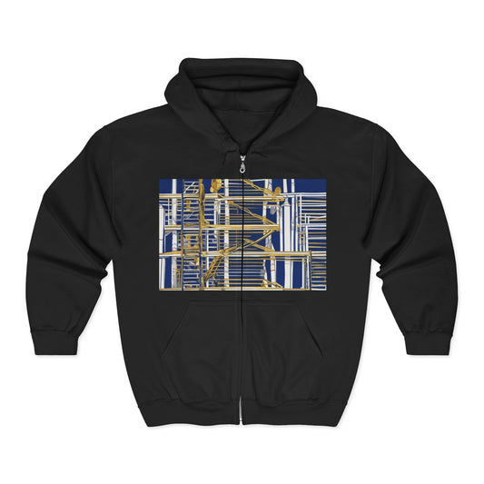 boostlete-rise-grind-icon-ladder-high-engraved-0238 — Unisex Heavy Blend Full-Zip Hooded Sweatshirt