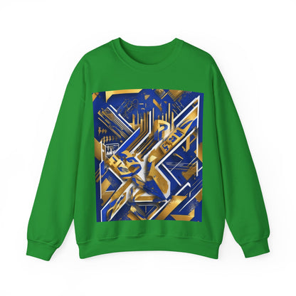 boostlete-am-crew-type-progress-beats-perfect-diagonal-modern-0209 — Unisex Heavy Blend Crewneck Sweatshirt (Gildan)