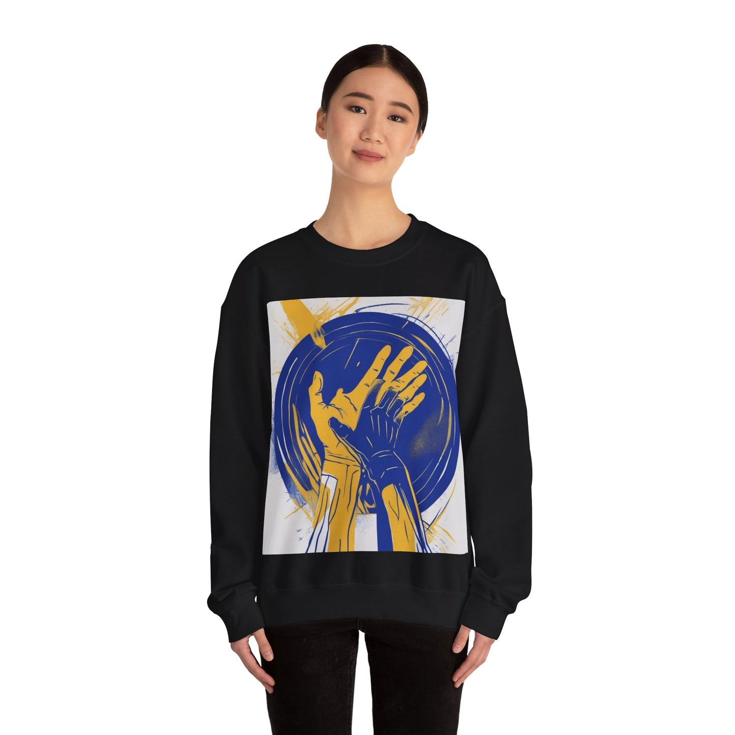 boostlete-am-crew-scene-athlete-neon-vector-0304 — Unisex Heavy Blend Crewneck Sweatshirt (Gildan)