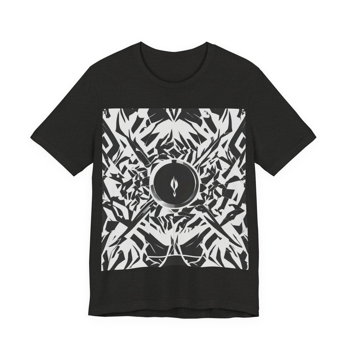 boostlete-am-crew-icon-flame-matte-geometric-0286 — Unisex Jersey Short Sleeve (B+C 3001)