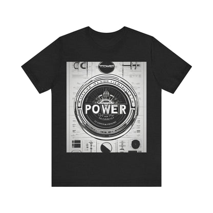 boostlete-boost-mode-type-power-in-quiet-badge-blueprint-0245 — Unisex Jersey Short Sleeve (B+C 3001)