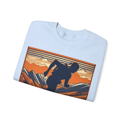 boostlete-iron-intent-scene-trail-3d-retro-0764 — Unisex Heavy Blend Crewneck (G18000)