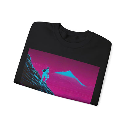 boostlete-boost-mode-scene-trail-neon-blueprint-0832 — Unisex Heavy Blend Crewneck (G18000)