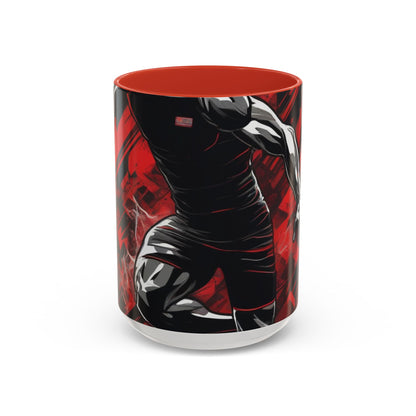 boostlete-field-day-scene-sprinter-glitch-badge-0284 — Accent Mug 11oz/15oz