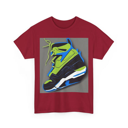 boostlete-quiet-power-icon-sneaker-duotone-paper-0066 — Unisex Heavy Cotton Tee (Gildan 5000)
