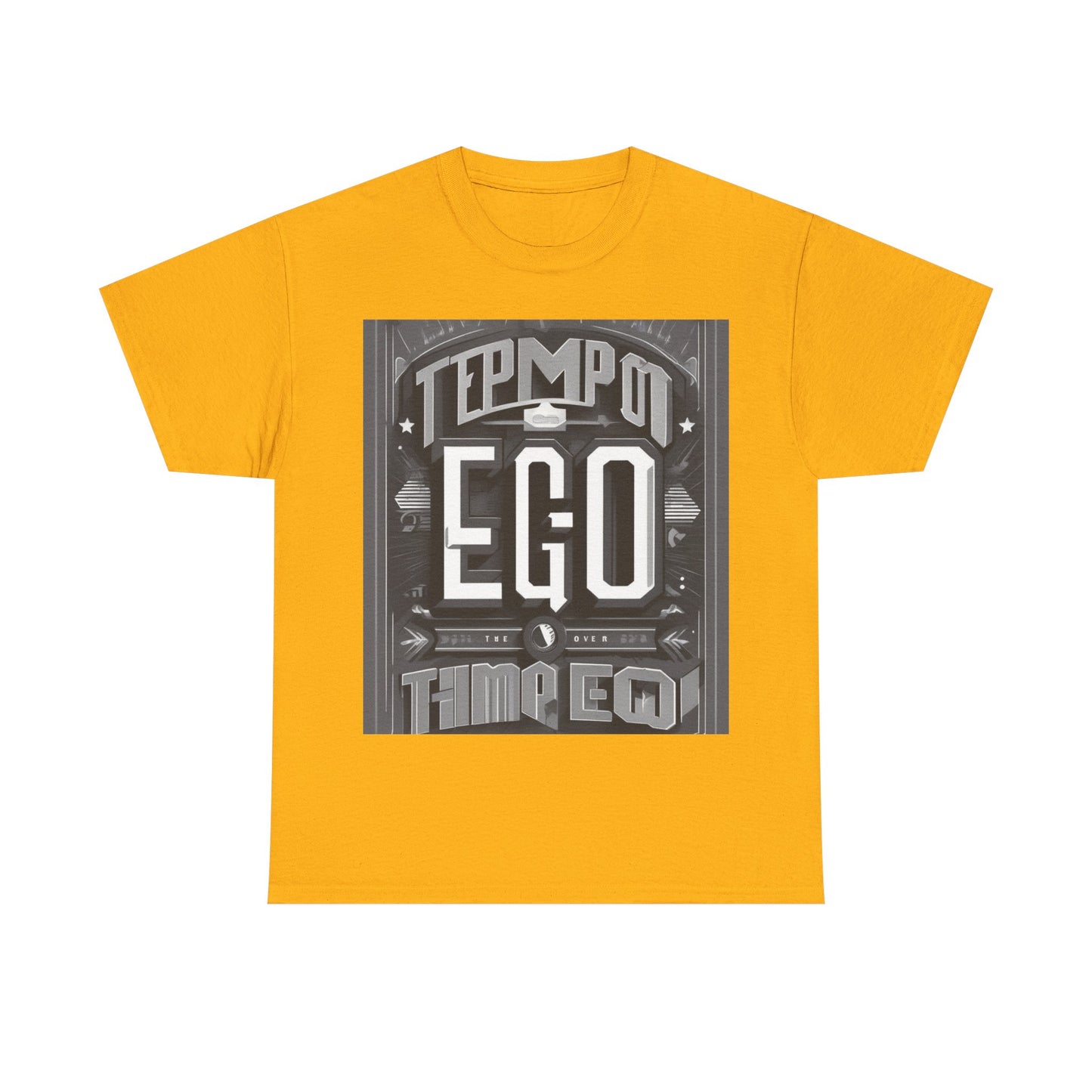 boostlete-mile-by-mile-type-tempo-over-ego-banner-modern-0093 — Unisex Heavy Cotton Tee (Gildan 5000)
