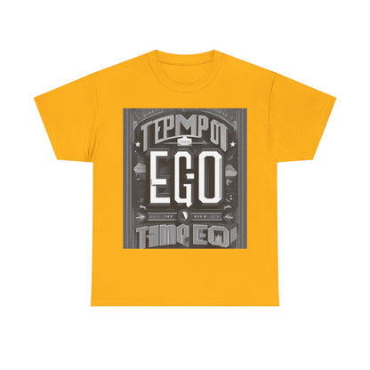 boostlete-mile-by-mile-type-tempo-over-ego-banner-modern-0093 — Unisex Heavy Cotton Tee (Gildan 5000)
