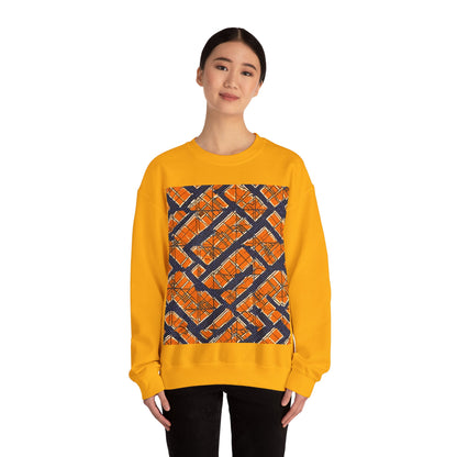 boostlete-boost-mode-pattern-plate-number-monoline-0571 — Unisex Heavy Blend Crewneck (G18000)
