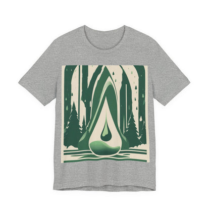 boostlete-quiet-power-icon-water-glitch-retro-0186 — Unisex Jersey Short Sleeve (B+C 3001)